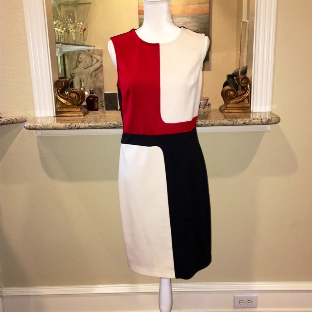 Color Block Dress, Size 10